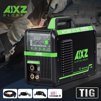 200Amp AIXZ AC DC TIG Welder Stick Pulse TIG Aluminum Welding Machine 110V/220V