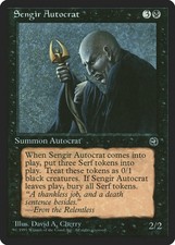 Sengir Autocrat Homelands NM Black Uncommon MAGIC THE GATHERING CARD ABUGames