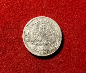 Mexico 1879 Zs S 25 Centavos Silver Coin KM#406.9 Zacatecas T2311 - Picture 1 of 2