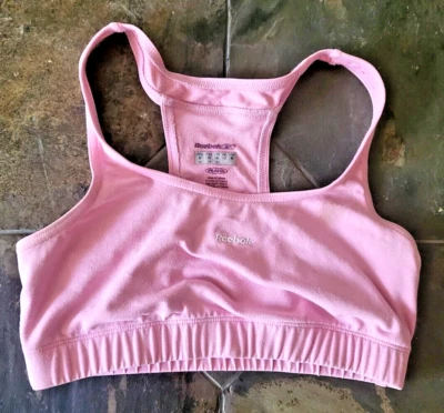 Sujetador deportivo Reebok de algodón con espalda deportiva talla mediana Foto 1 de 4