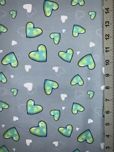 Earth Day Fabric Fat Quarter 18”x28” Spandex Stretch - Picture 1 of 1