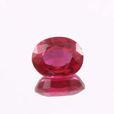 AAA 3.70 CT Natural Flawless Mozambique Pegion Red Ruby Loose Oval Gemstone Cut - Image 1 of 4