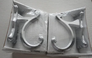 New GINGER Circa Towel Rack with Towel Hooks / Polished Chrome / 18 inch - Picture 1 of 10