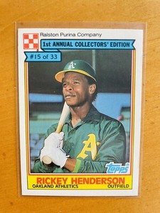 Rickey Henderson 1984 Topps Ralston Purina #15 PERFECT