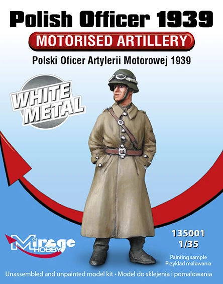 Mirage Hobby 135001 - 1:3 5 Polonais Officer 1939 Motorised Artillerie Blanc - Photo 1/1