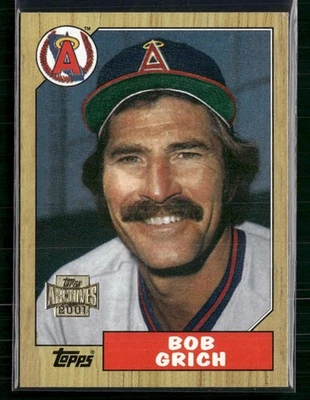 2001 Topps Archives #172 Bob Grich - Image 1 of 2