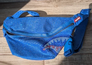 Sprayground Limited Edition Trinity Ocean Savvy Blue Crossbody Waist Bag Y2K - Picture 1 of 6