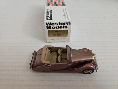 AV205 WESTERN MODELS 1/43 1:43 JAGUAR MK V CONVERTIBLE 1949 REF WMS41X ROSE  - Image 1 of 4