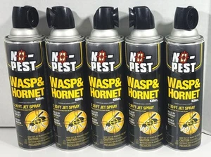 5 NEW NO PEST WASP AND HORNET SPRAY/KILLER 14OZ. SPRAY 14 oz Each FREE SHIPPING - Picture 1 of 4