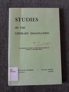 Studies In The Literary Imagination, Scholarly Journal, Fall 1986, X-lib, Good - Imagen 1 de 8
