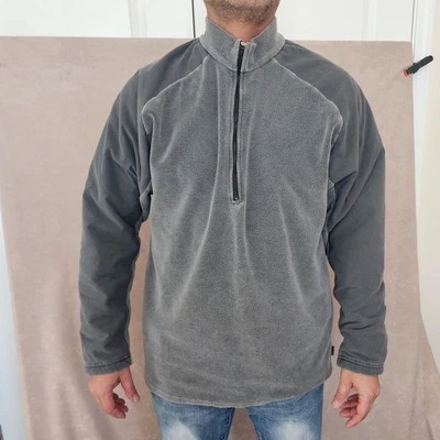 Gramacci Manga 1/4 Sherpa Jersey Suéter Chaqueta Gris Hecho en EE. UU. ¿Talla L? Foto 1 de 4