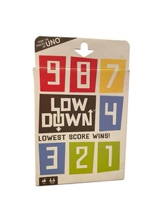 Low Down Card Game LOWDOWN Where Lowest Score Wins Mattel 2016 New-Open Box - Picture 1 of 5