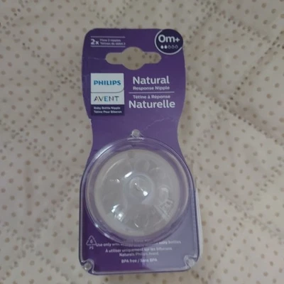 Philips Avent Pack de 2 biberón respuesta natural pezón 0m+ flujo recién nacido Foto 1 de 4