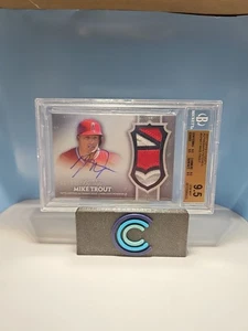 2017 Topps Dynasty Mike Trout Patch Auto /10 Bgs 9.5 - Picture 1 of 2