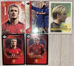 David Beckham Cards Bulk Set UPPER DECK Manchester United 1997 2003 Soccer Cards - Zdjęcie 1 z 7