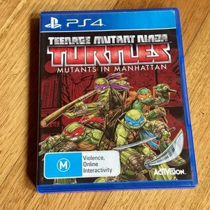 Teenage Mutant Ninja Turtles Mutants In Manhattan Playstation 4 PS4 Game TMNT - Picture 1 of 5