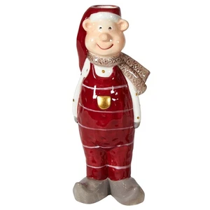 Roter Weihnachtswichtel Vase Deko Figur Weihnachtsmann Weihnachtsdeko - Bild 1 von 1