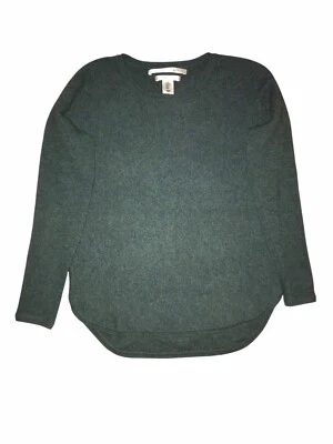Max Studio Sweater Womens Size Medium 2 Ply Cashmere Green Long Sleeve C6 - Image 1 of 4