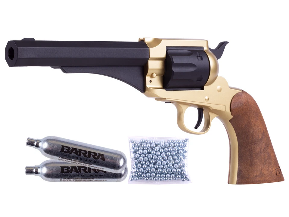 (NEW) Barra 1858 CO2 BB Revolver Kit by Barra. Gold. - Image 1 of 1
