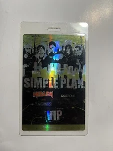 Simple Plan VIP Access Pass Laminated Backstage - Picture 1 of 2