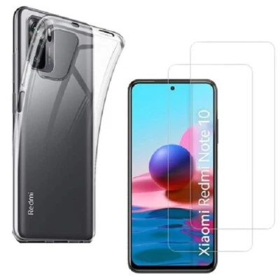 HQSELECTION Coque TPU TRANSPARENT Xiaomi Redmi Note 10 4G,NOTE 10 PRO + film Verre trempé
