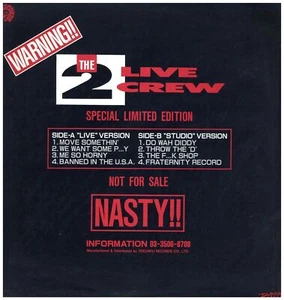 2 Live Crew, The - Edición especial limitada '04 LP JAPAN PROMO ORG!VG+/VG+ - Imagen 1 de 5