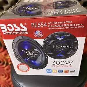 BOSS Audio Systems BE654 6.5” Car Speakers, 300 Watts, Full Range, Sold in Pairs