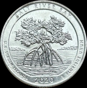 2020 West Point Quarter - Salt River Bay - W Mint Mark - Picture 1 of 2