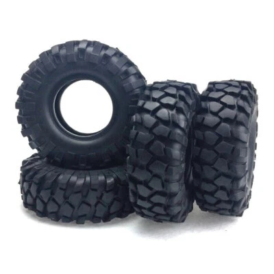 4X RC 1/10 Rubber Tires 1.9 inch 96MM For HSP HPI Traxxas RC On-Road Car Crawler - Image 1 of 4