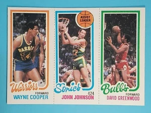 1980-81 Topps #45 David Greenwood #226 John Johnson #95 Wayne Cooper 🏀 - Picture 1 of 2