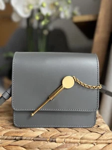Bolso de Noche de Hombro Sophie Hulme Pequeño Agitador de Cóctel Cuero - En muy buena condición - Imagen 1 de 17