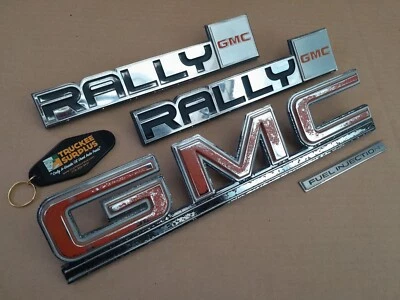 85-95 GMC G-Series RALLY VAN Emblem Badge SET (100% OE) - Image 1 of 4
