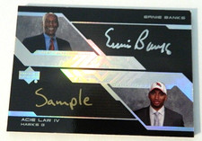2007 Upper Deck Dual Autograph #DAU-BL "Sample," From Collection of Ernie Banks!