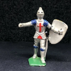 B06 Chevalier Knight HEIMO Marx Toys Petit Soldat Toy Soldier Soldatini - Picture 1 of 4