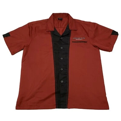 Camisa HILTON RETRO BOWLING Roja Negra Talla L Carolina Classic Car Club Spartanburg Foto 1 de 4