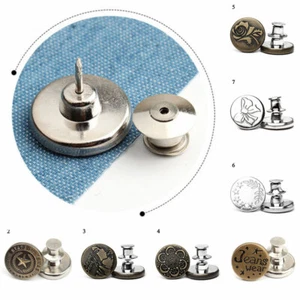 17mm Hammer Auf Jeans Knöpfe mit Pins Metall Nieten für Denim Jacke Hose Rock *J - Picture 1 of 16