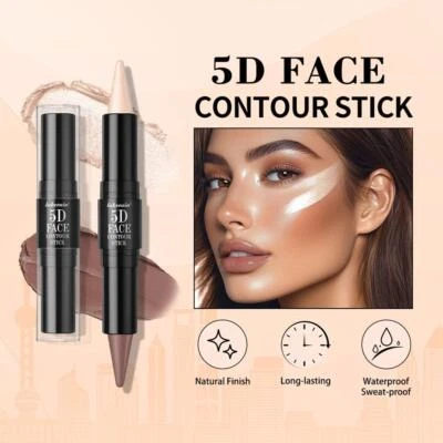 Double-ended dual-purpose Highlighter Shading Contour Stick Long Lasting M7 I5M7 - Image 1 of 4
