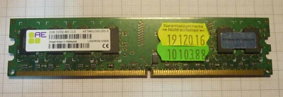 RAM 2GB DDR2-800 CL5 AET860UD00-25D-S DDR2 Aeneon Speicher für PC  - Bild 1 von 2