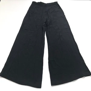 Wilfred Viscose 8 (Fit 28W 28L) High Rise Wide Leg Pants Lightweight Black HRJ - Picture 1 of 15