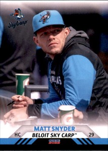 2022 Beloit Sky Carp Choice #28 Matt Snyder Hitting Coach - NM Baseball Card