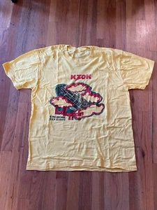 True Vintage 70s Led Zeppelin Kingdome 1977 USA Tour T-Shirt Large Single Stitch - Bild 1 von 18