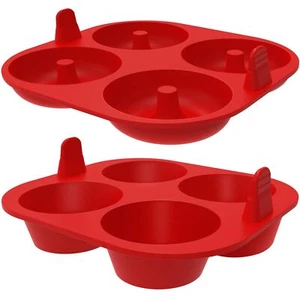 Silicone Air Fryer Muffin Pan and Donut Pan Make 2.8" Standard Size Cupcakes ... - Picture 1 of 8