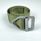 Bison Designs Nylon Web Light Duty Mens Medium Green Tactical Belt ~43”L x 1.5”