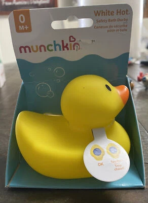 Munchkin Safety Bath Water Ducky White Hot Alert Nuevo en Paquete Foto 1 de 4