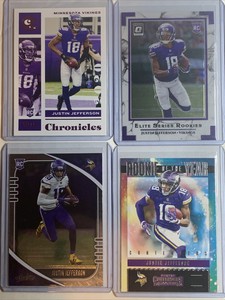 🔥2020 Justin Jefferson RC Rookie (4) Card Lot