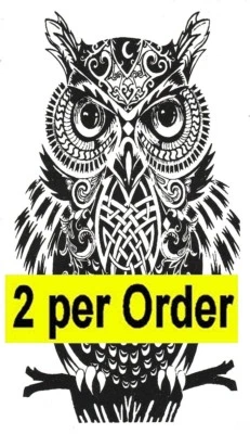 TEMPIAT.COM Owl 2 Temporary Tattoos Waterpoof Bird Wisdom Intelligence Body Art Transfer