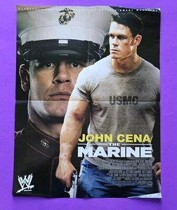 Póster promocional de la película WWE JOHN CENA THE MARINE 16"x21" revista WWE 2006 WCW TNA - Imagen 1 de 9