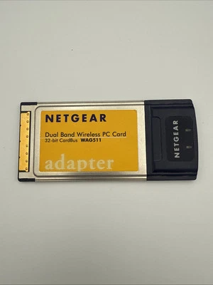 Netgear Dual Band Wireless PC Card 32-bit CardBus WAG511  Working - Image 1 of 4