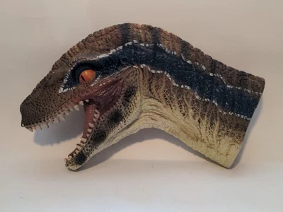 Nuevo juguete marioneta de mano Canna Animal Kingdom dinosaurio velociraptor para niños goma Foto 1 de 4