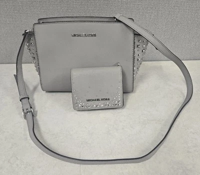 MICHAEL KORS Selma Stud Bolso Mensajero Mediano + Cartera  Foto 1 de 4